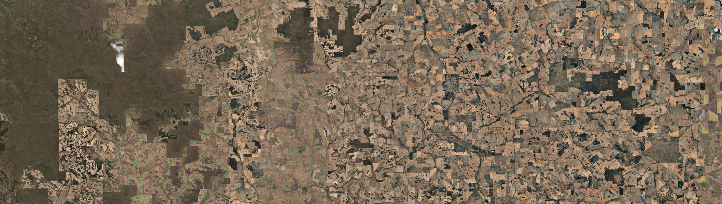 Aerial view of West Pingelly, WA