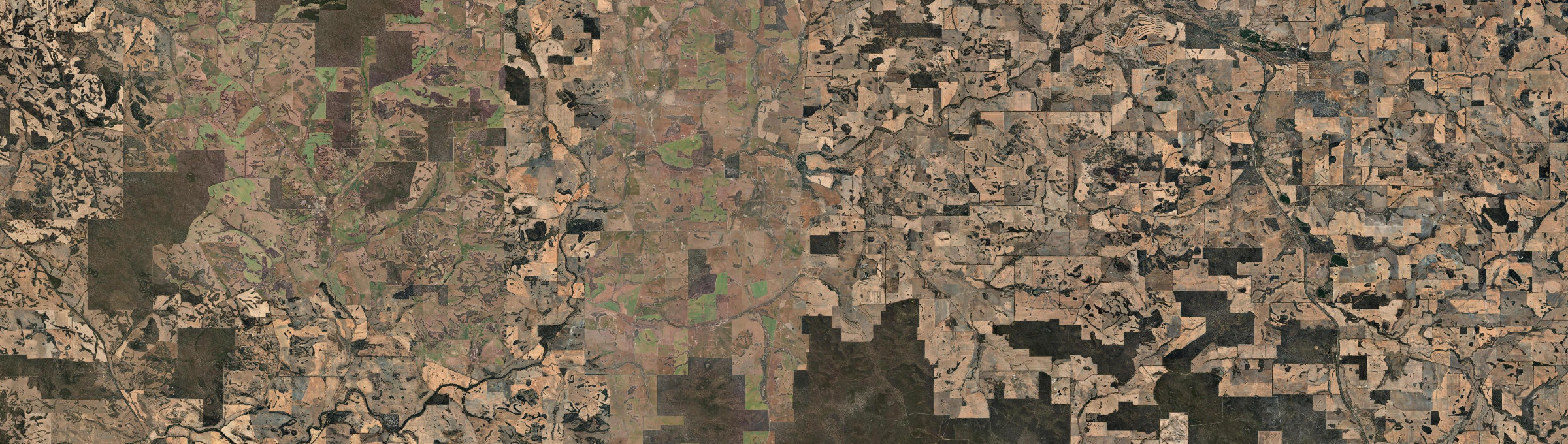 Aerial view of Pumphreys Bridge, WA