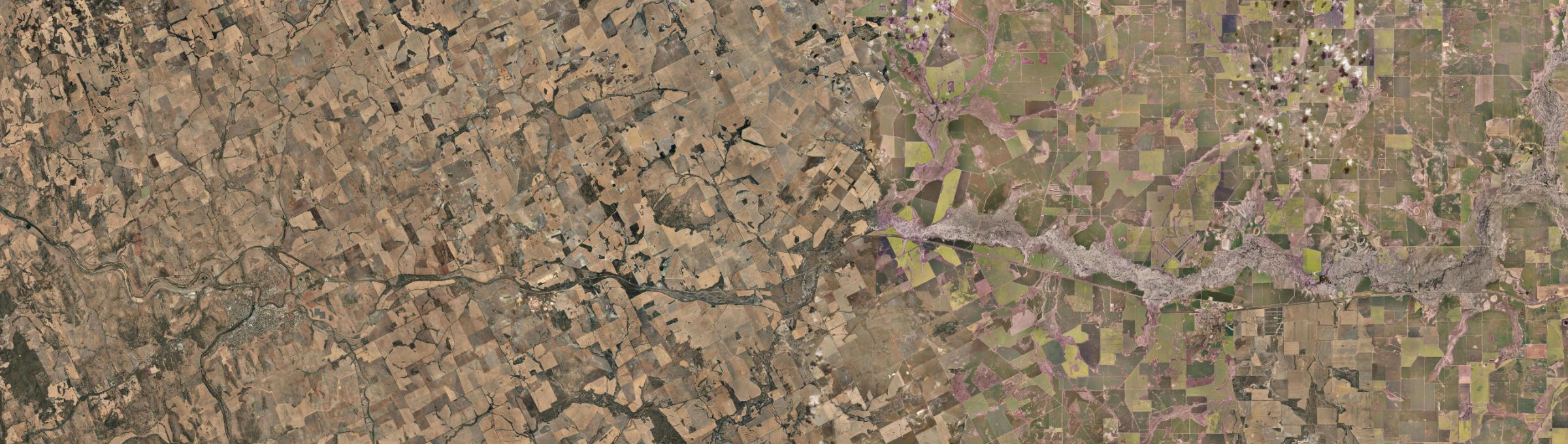 Aerial view of Meckering, WA