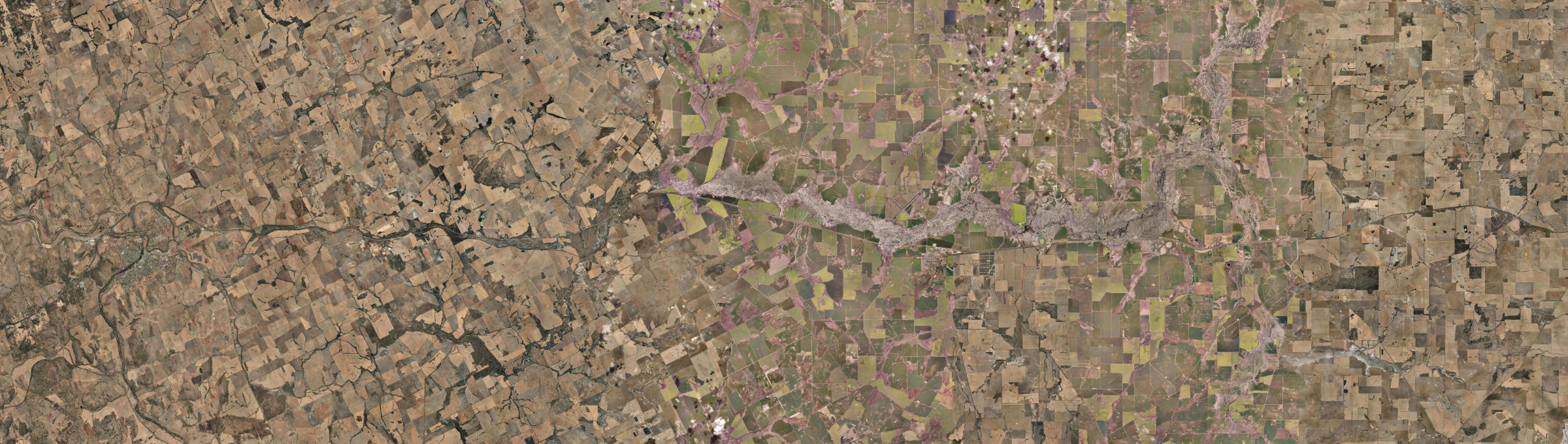 Aerial view of Waeel, WA
