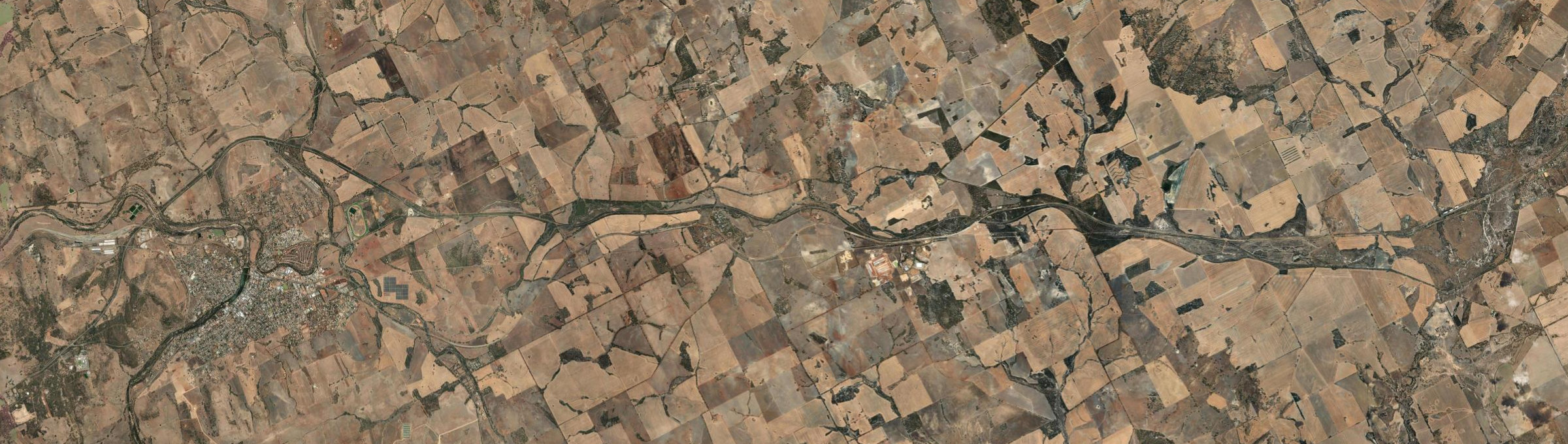 Aerial view of Grass Valley, WA