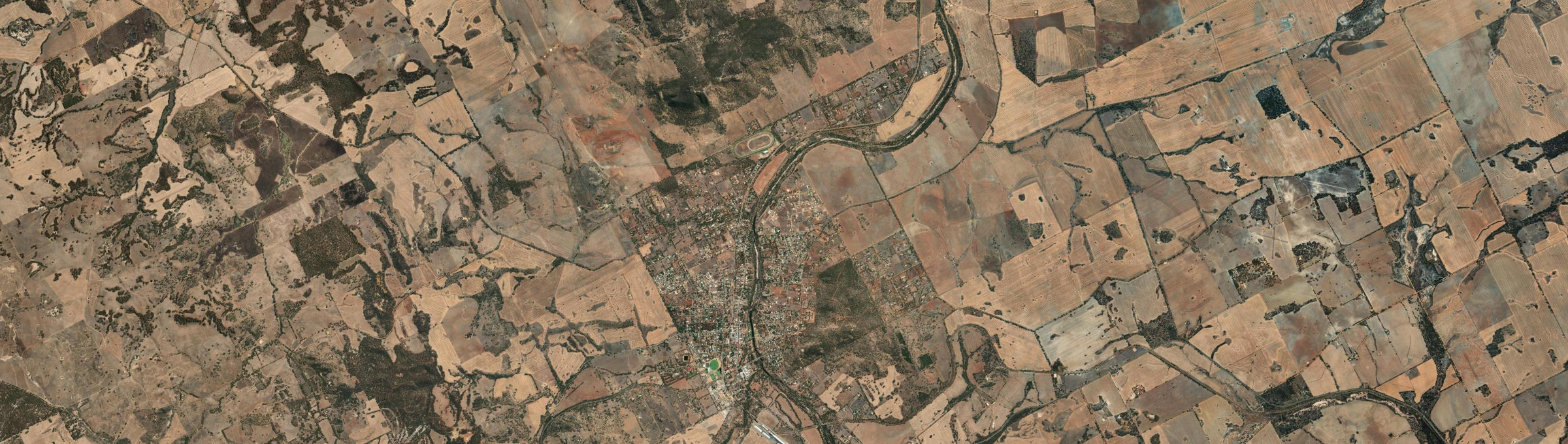Aerial view of York, WA