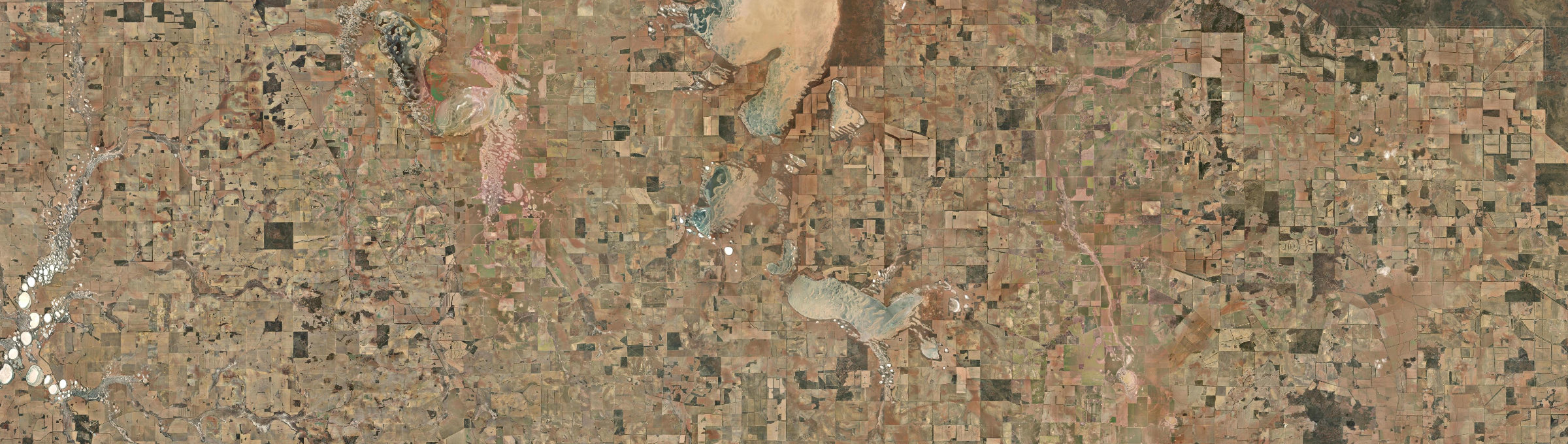 Aerial view of Mollerin, WA