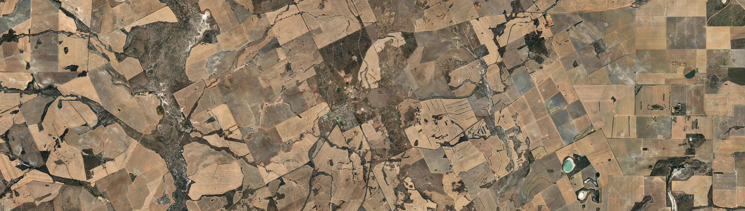 Aerial view of Goomalling, WA