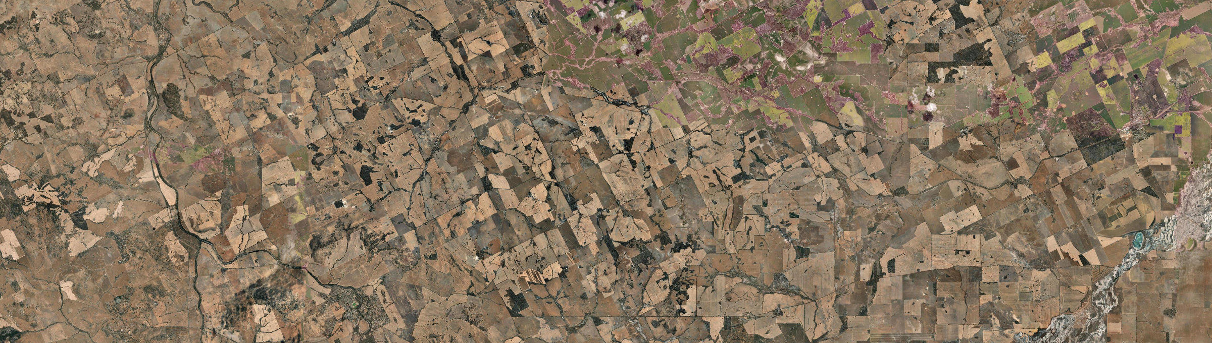 Aerial view of East Beverley, WA