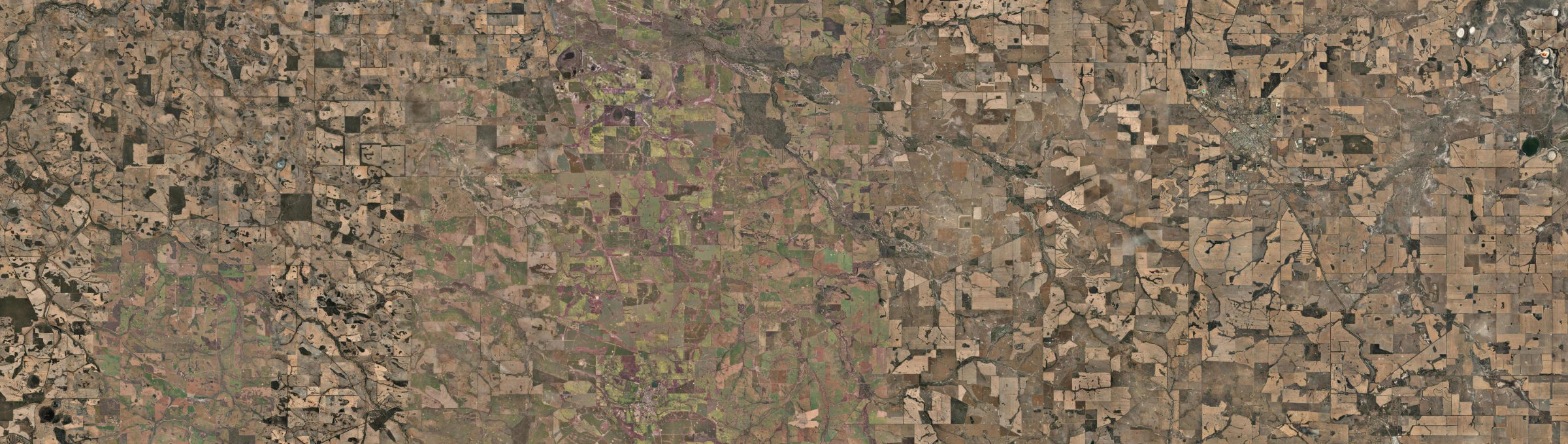 Aerial view of Cherry Tree Pool, WA