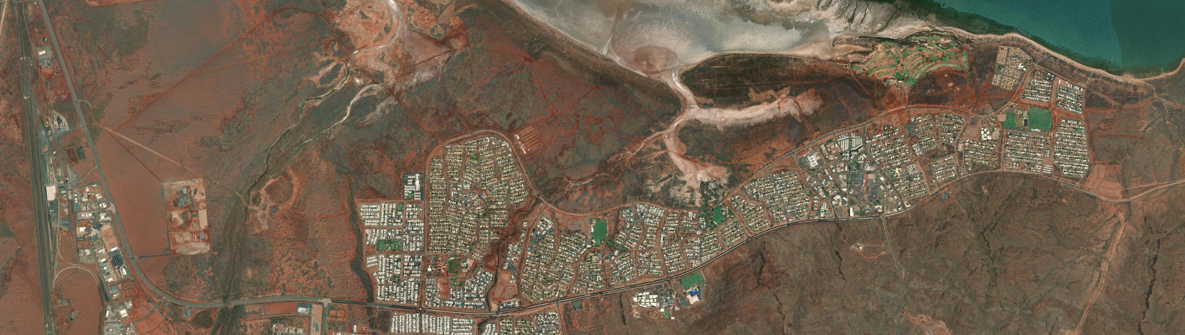 Aerial view of Millars Well, WA