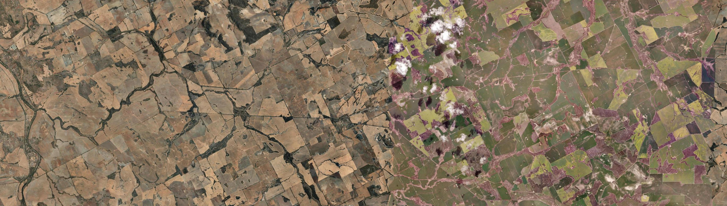Aerial view of Kauring, WA