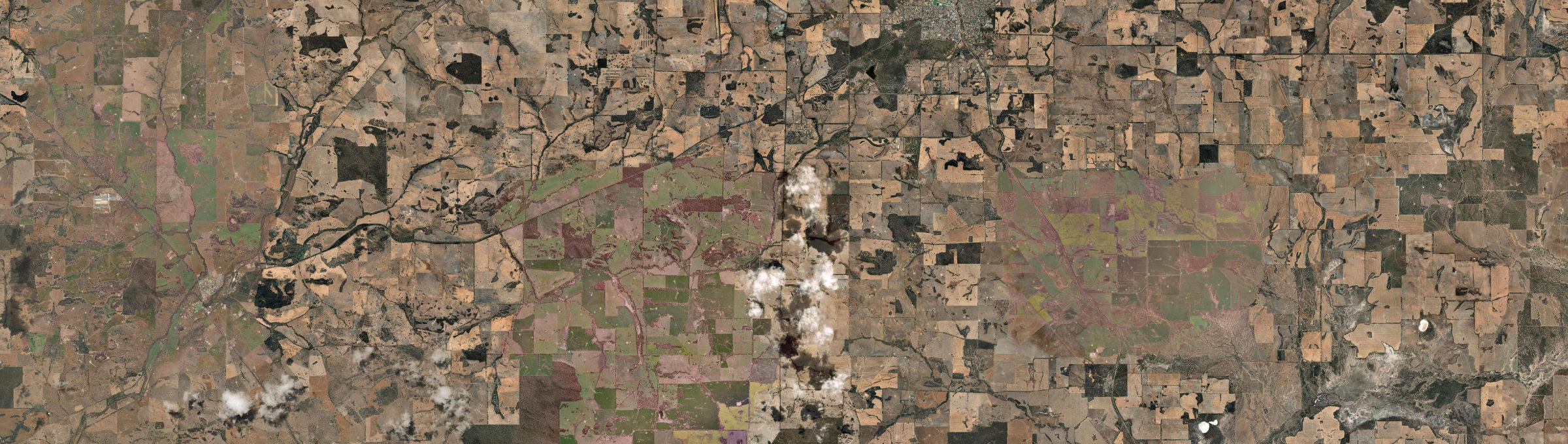 Aerial view of Dumberning, WA
