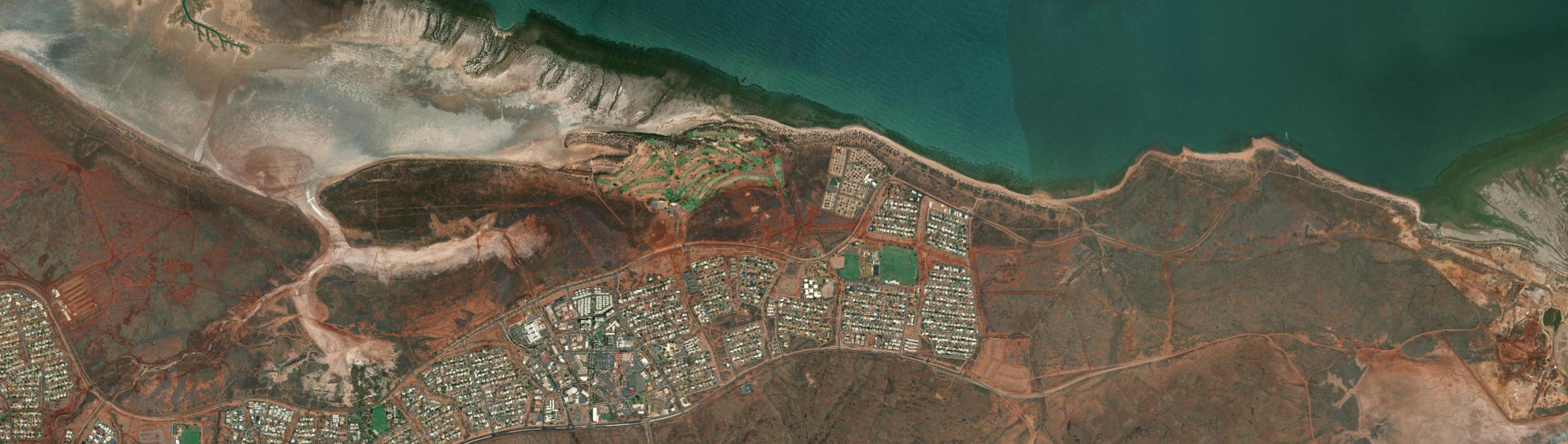 Aerial view of Bulgarra, WA
