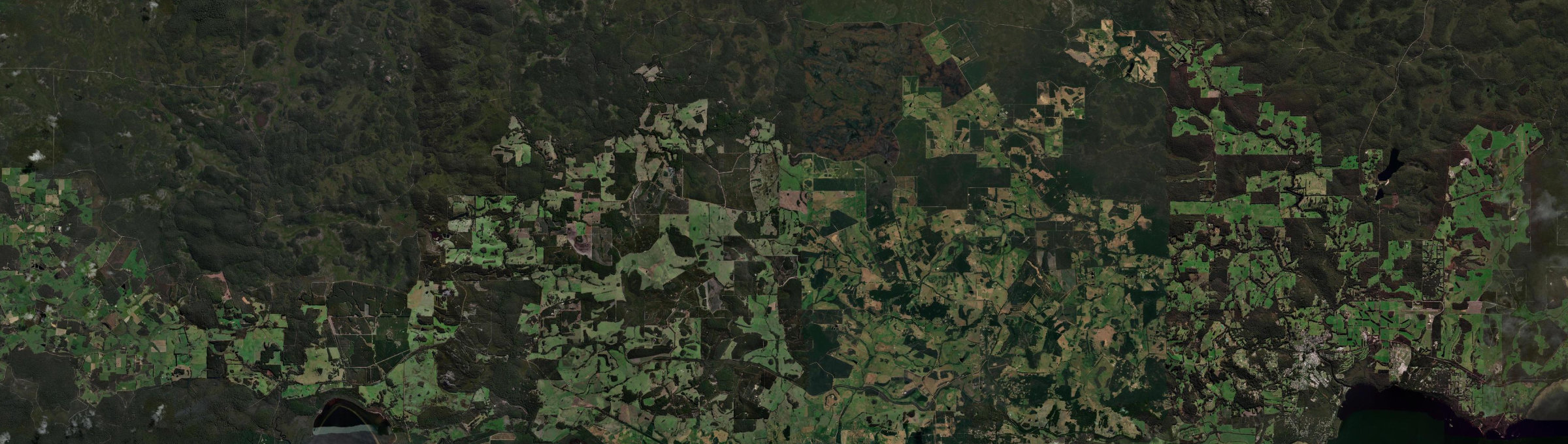 Aerial view of Kordabup, WA