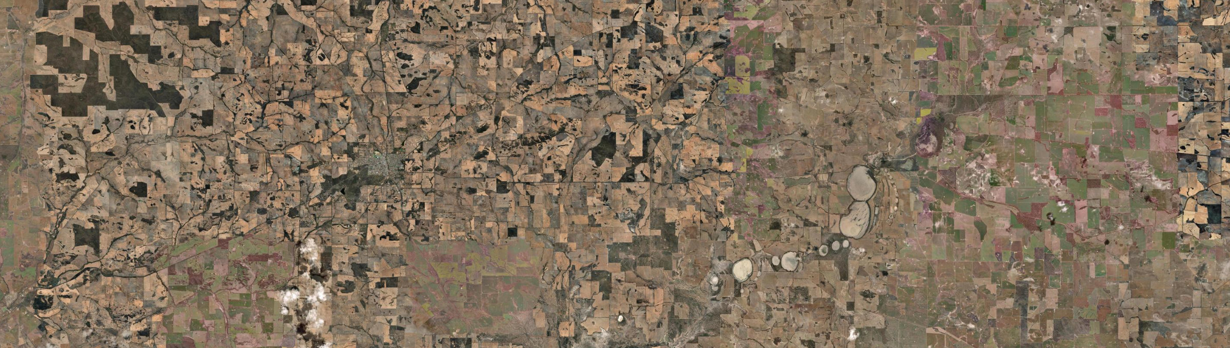 Aerial view of Boundain, WA