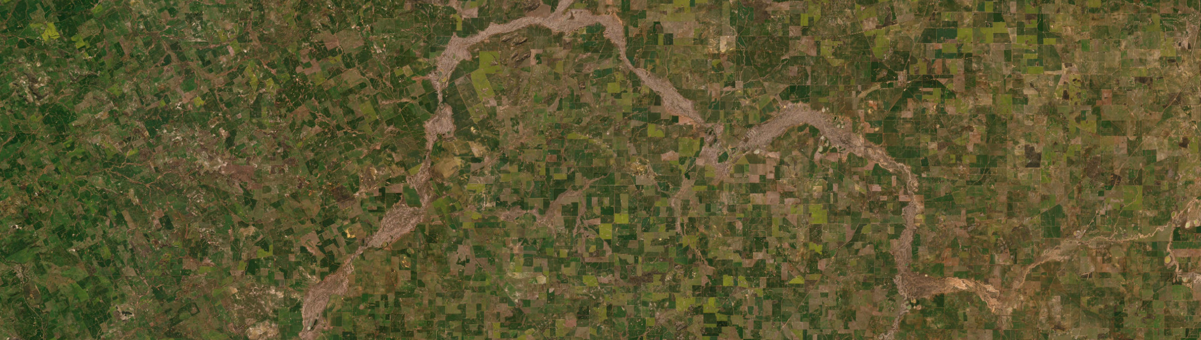 Aerial view of Kwolyin, WA