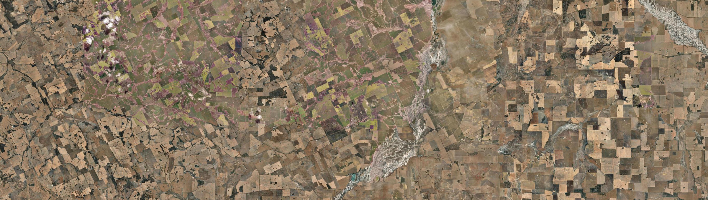 Aerial view of Quairading, WA