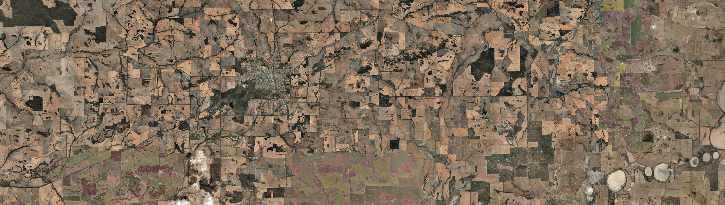 Aerial view of Narrogin Valley, WA