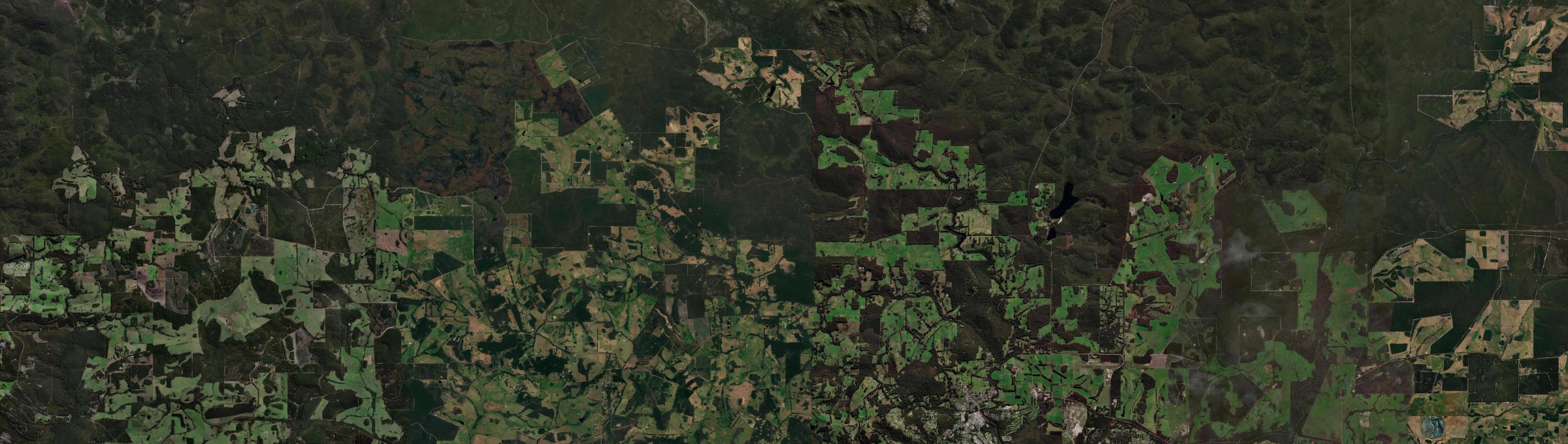 Aerial view of Scotsdale, WA