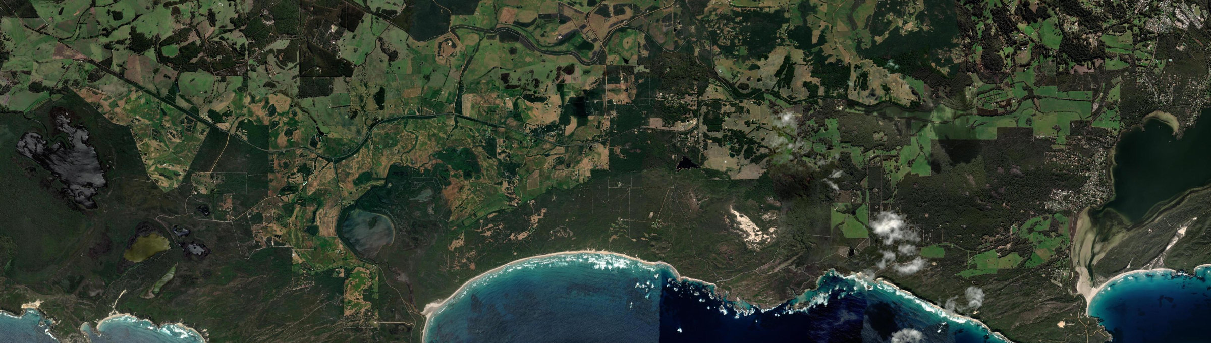 Aerial view of William Bay, WA