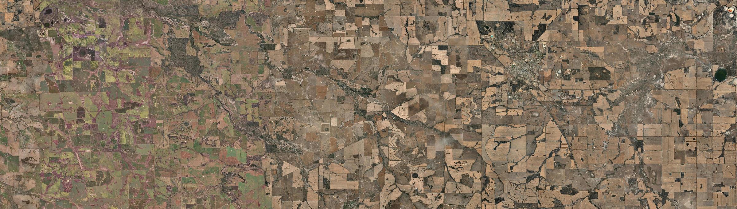 Aerial view of Carrolup, WA