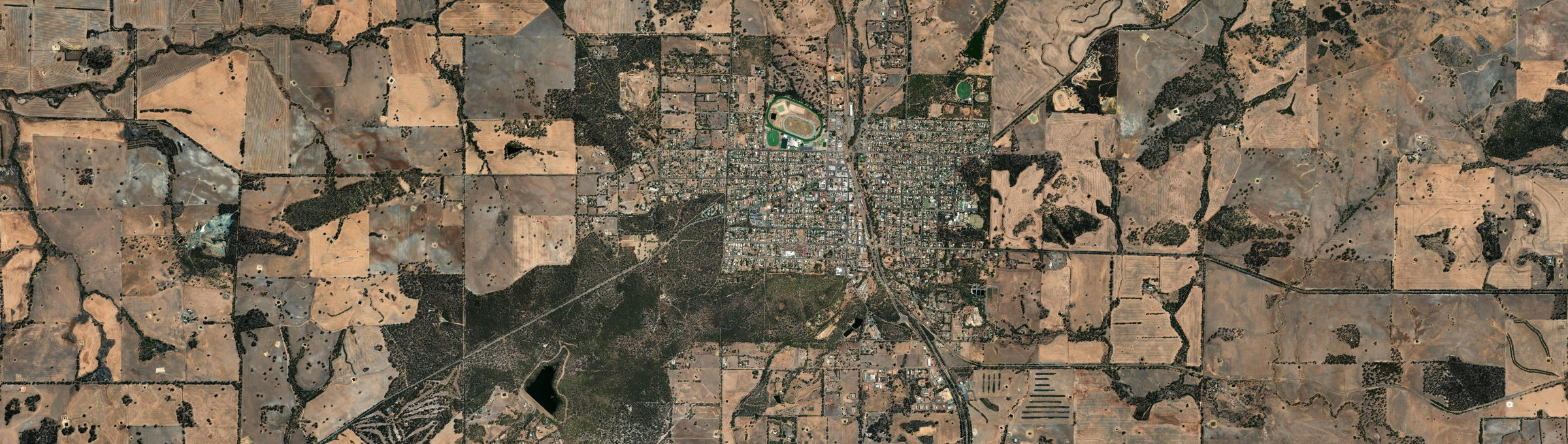 Aerial view of Narrogin, WA
