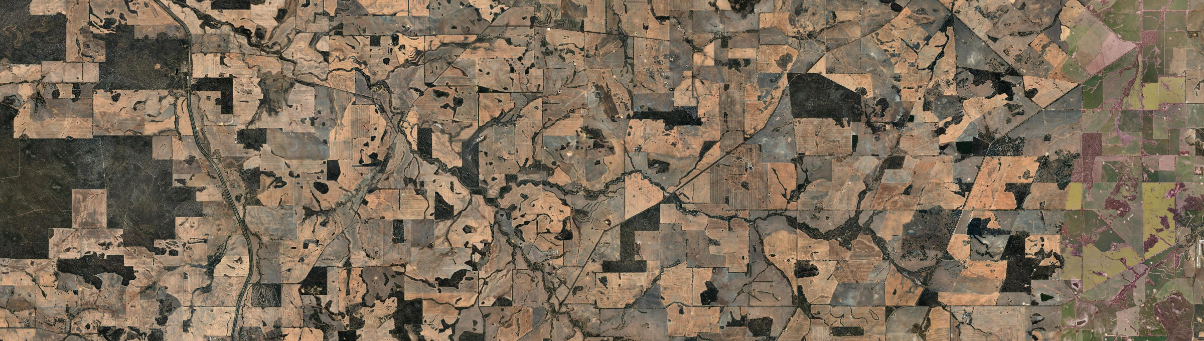 Aerial view of Commodine, WA