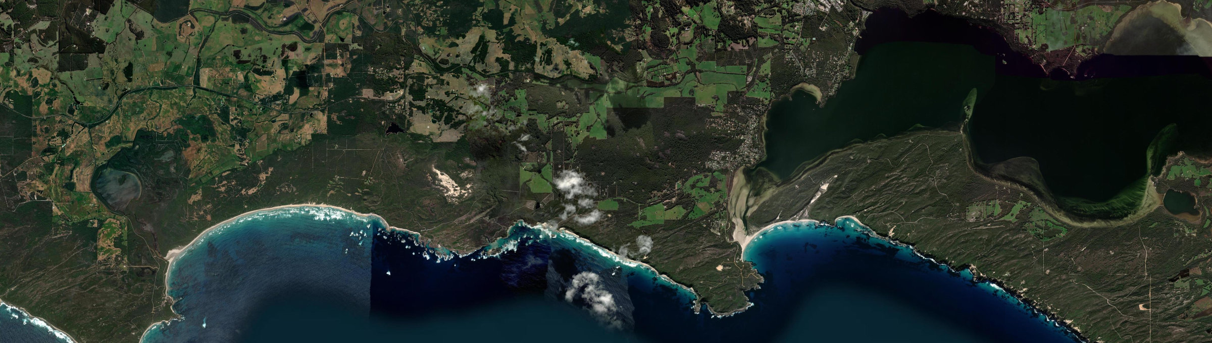 Aerial view of Ocean Beach, WA