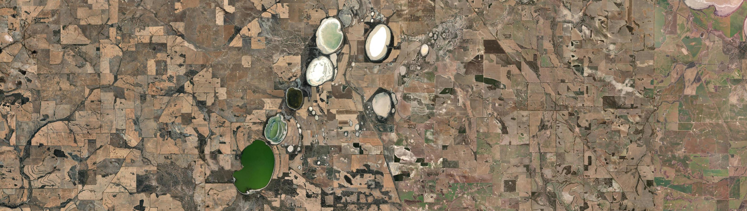 Aerial view of Lime Lake, WA