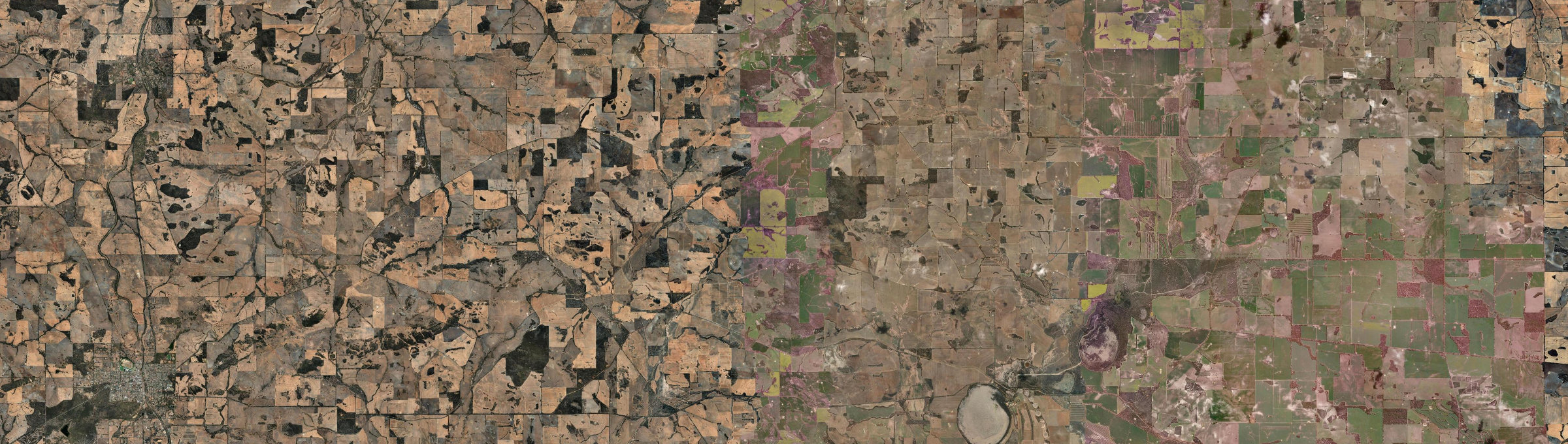 Aerial view of Yilliminning, WA