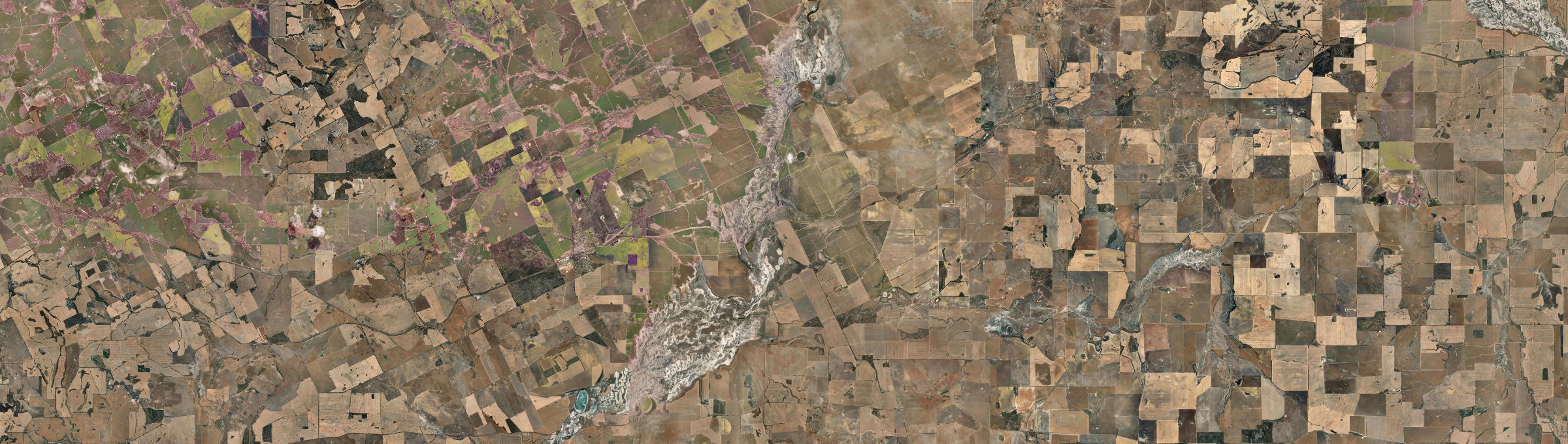 Aerial view of Badjaling, WA