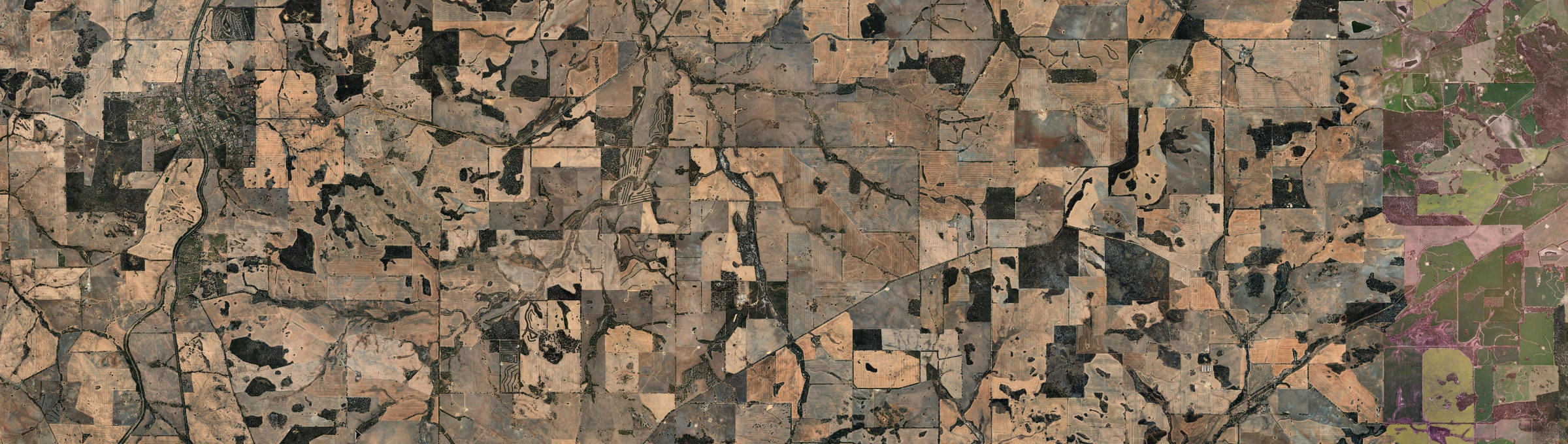 Aerial view of Wardering, WA