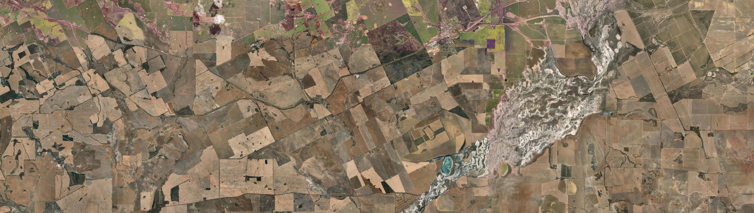 Aerial view of Dangin, WA