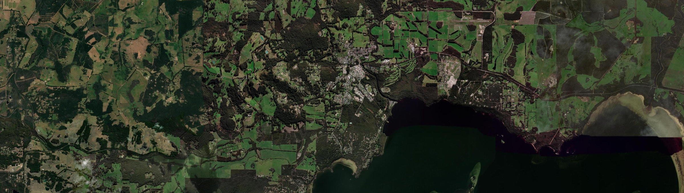 Aerial view of Denmark, WA