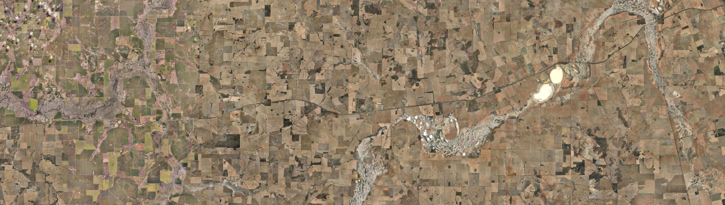 Aerial view of Kellerberrin, WA