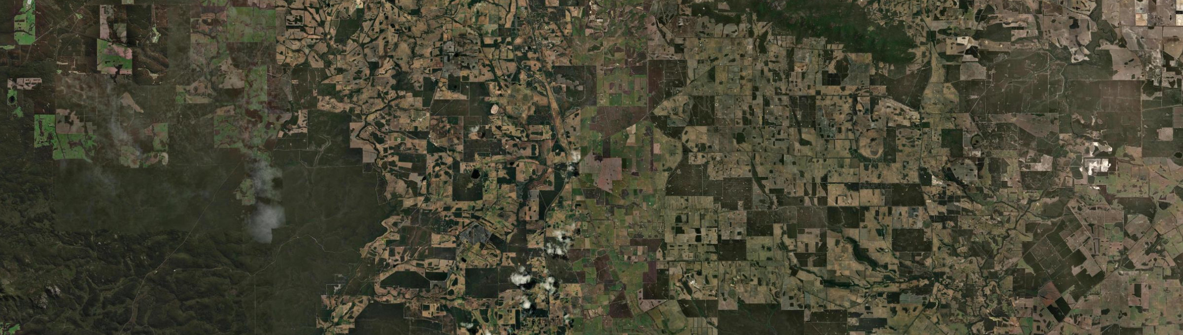 Aerial view of Narrikup, WA