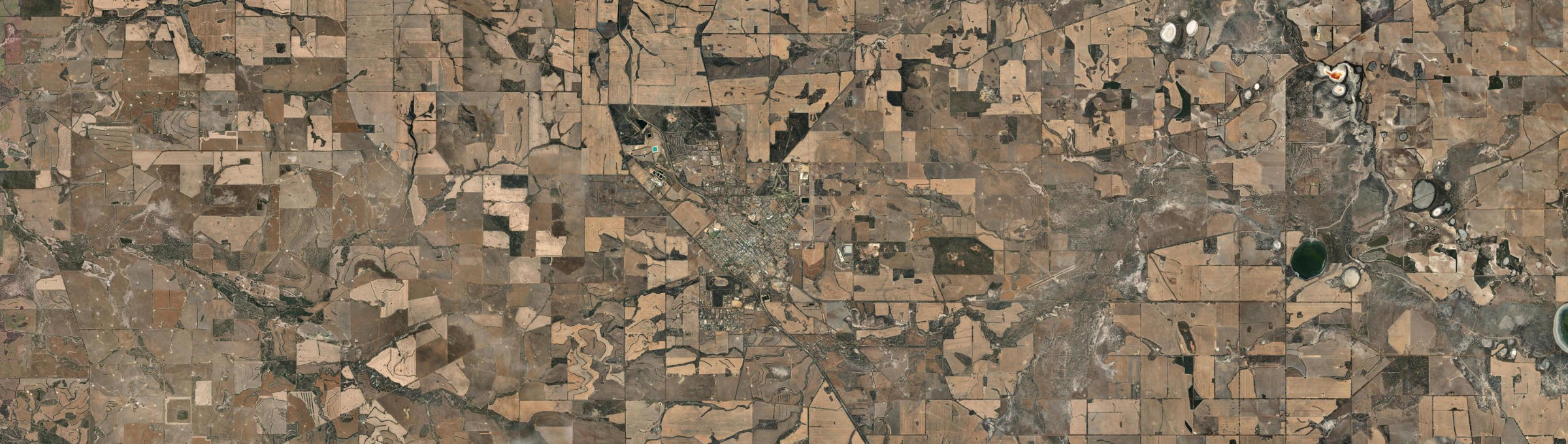 Aerial view of Katanning, WA