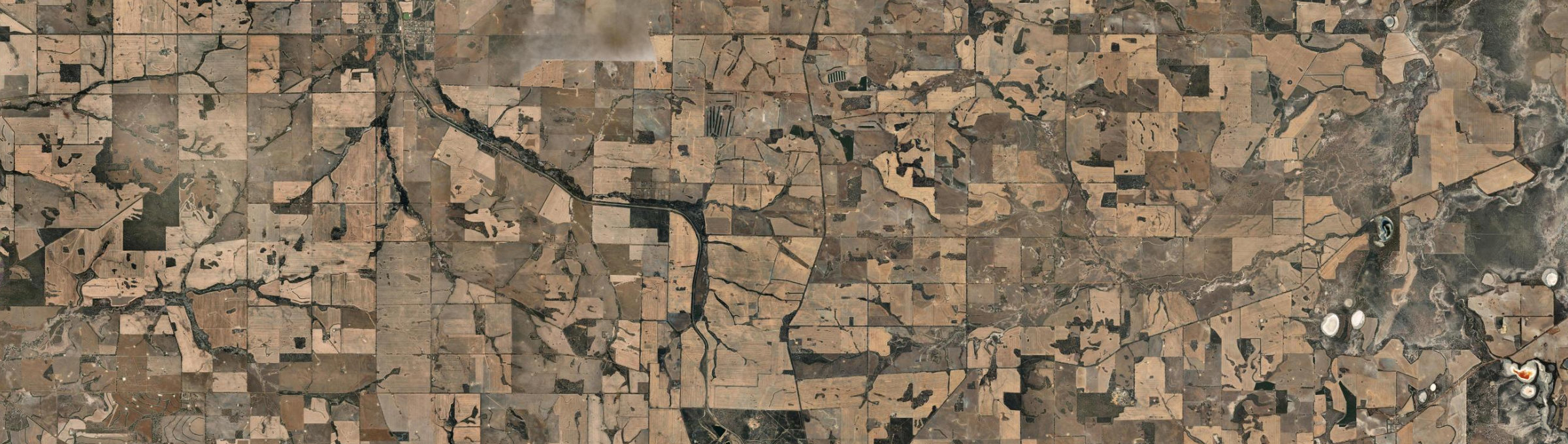 Aerial view of Moojebing, WA