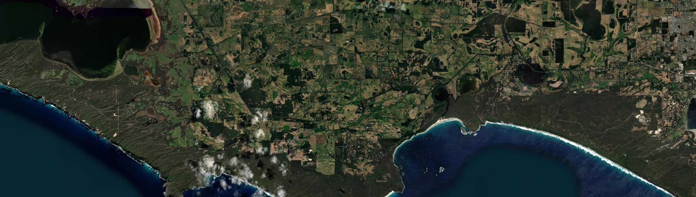 Aerial view of Kronkup, WA