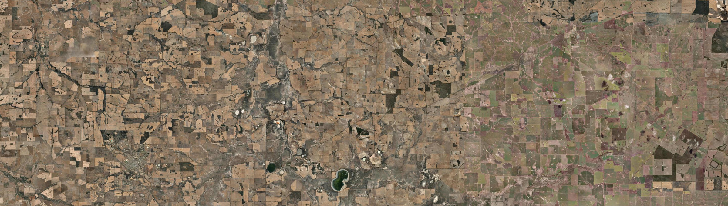 Aerial view of Badgebup, WA