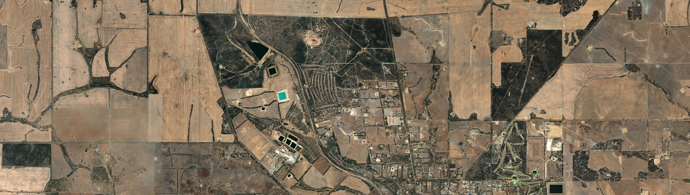 Aerial view of Pinwernying, WA