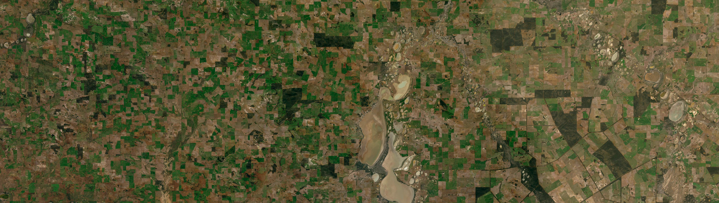 Aerial view of Neendaling, WA
