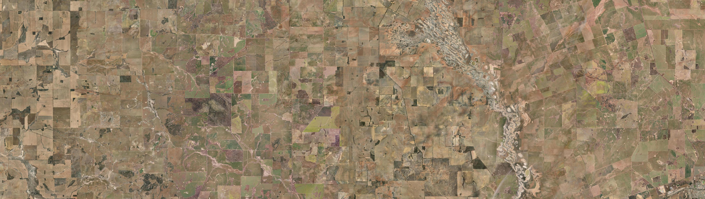 Aerial view of North Baandee, WA