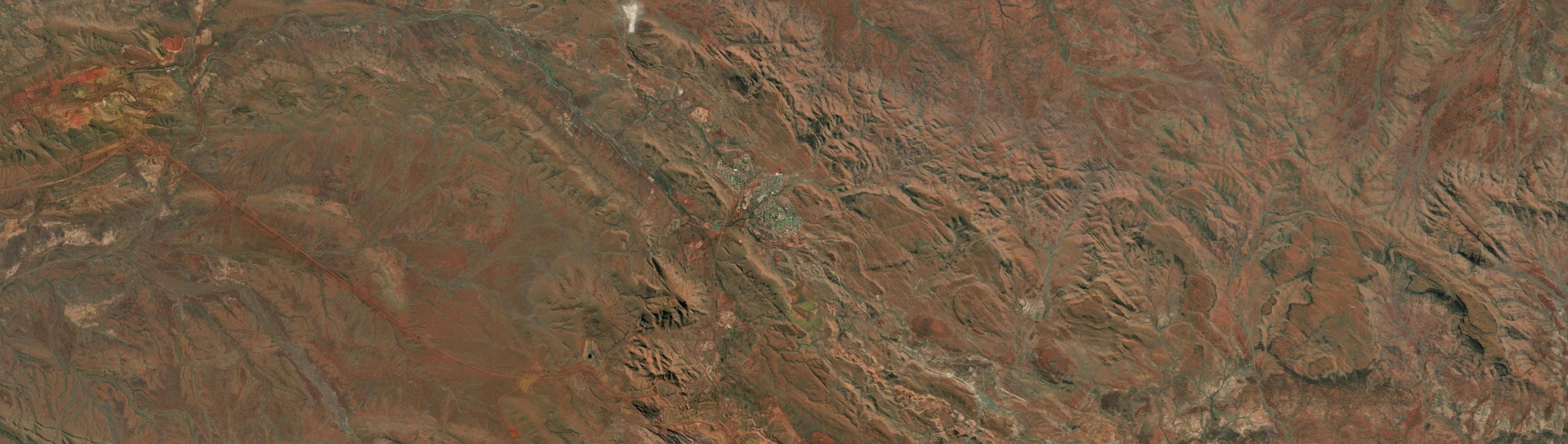 Aerial view of Tom Price, WA