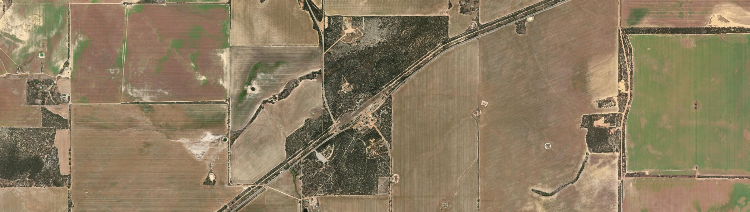 Aerial view of Yelbeni, WA