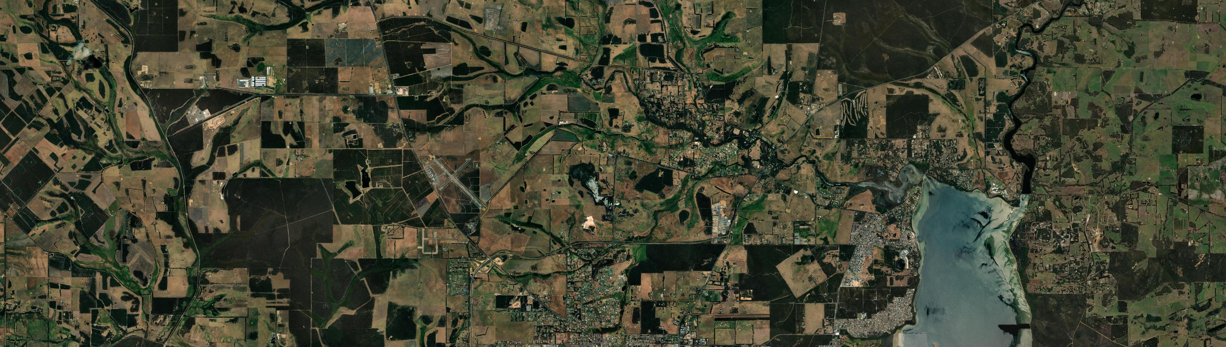Aerial view of Willyung, WA