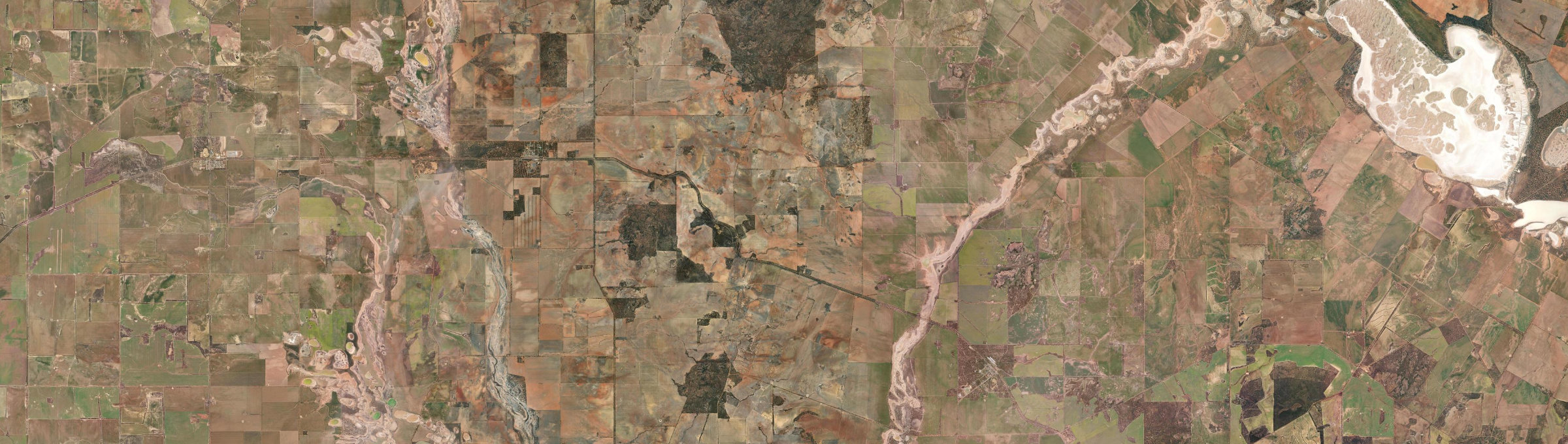 Aerial view of Kwelkan, WA