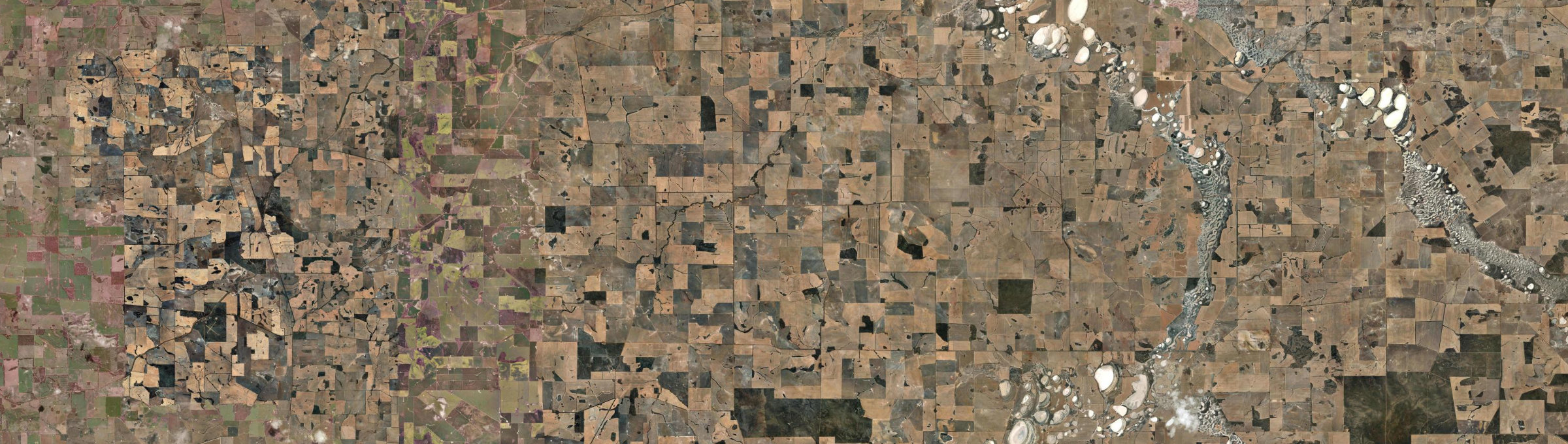 Aerial view of Walyurin, WA