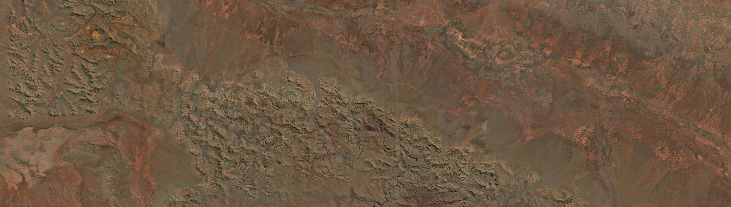 Aerial view of Wittenoom, WA