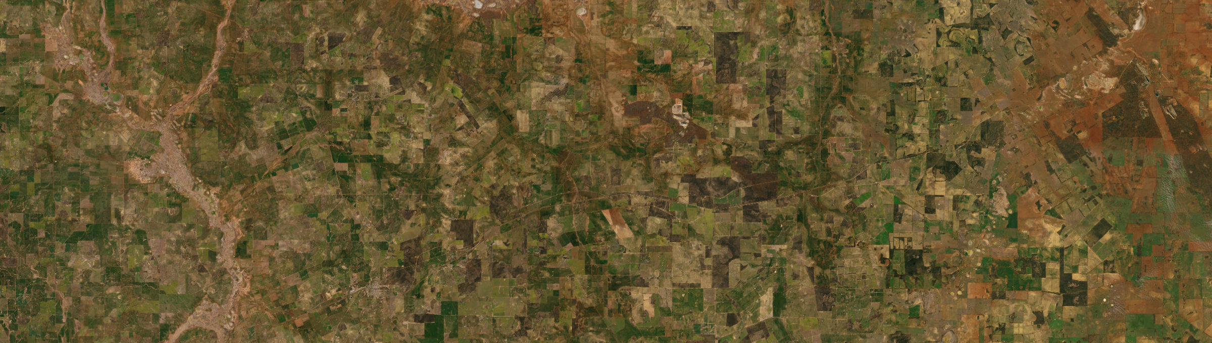 Aerial view of Walgoolan, WA