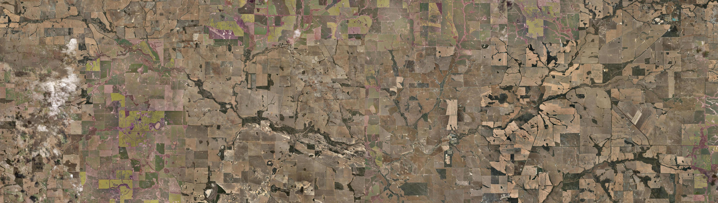 Aerial view of Kebaringup, WA