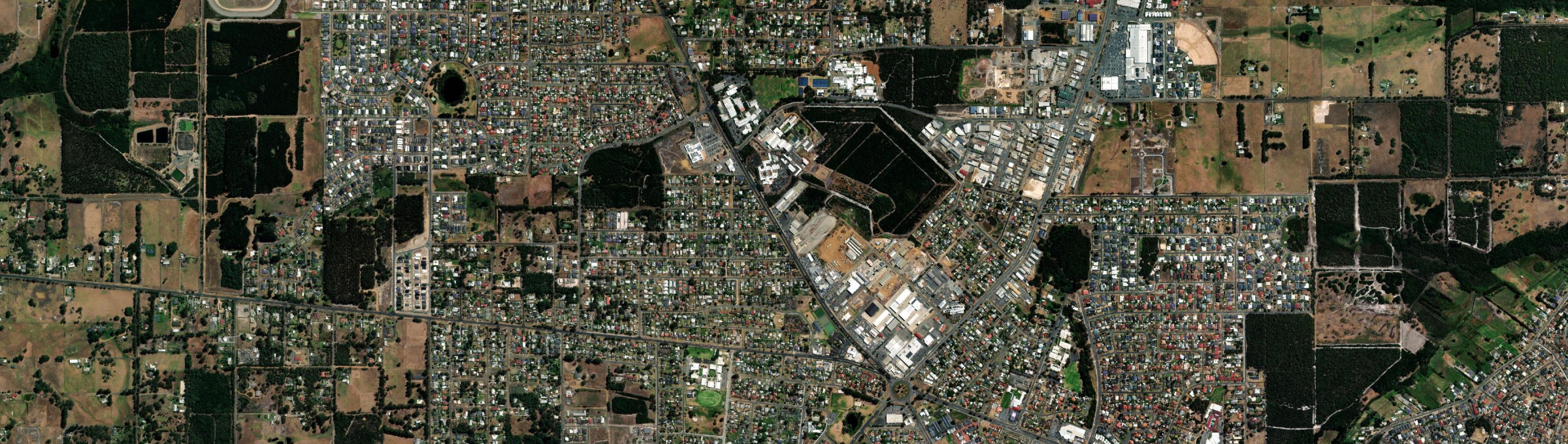 Aerial view of Orana, WA