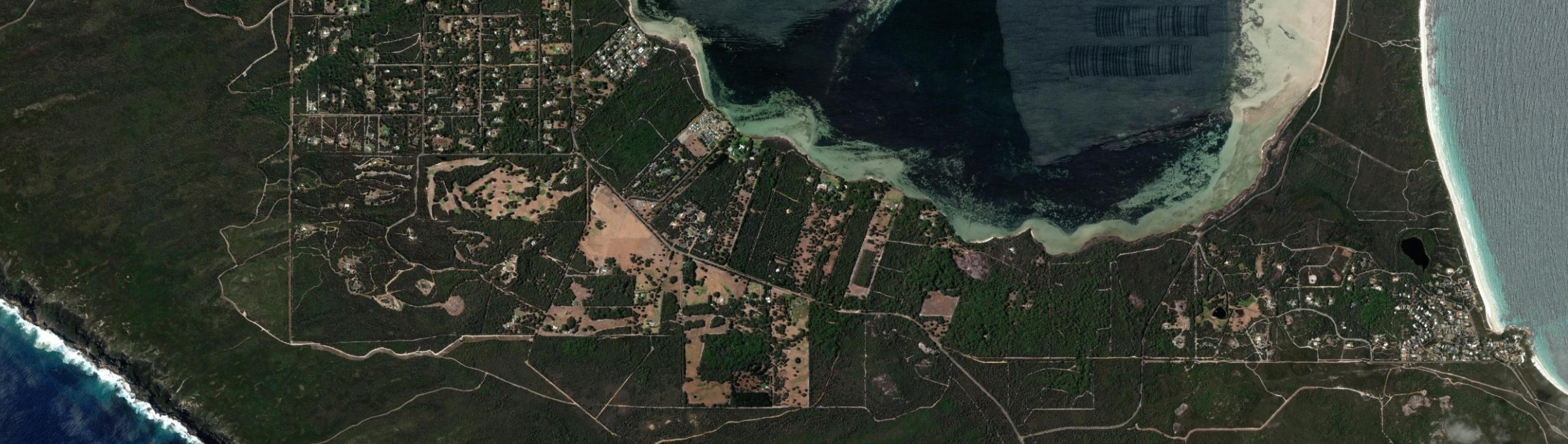 Aerial view of Big Grove, WA